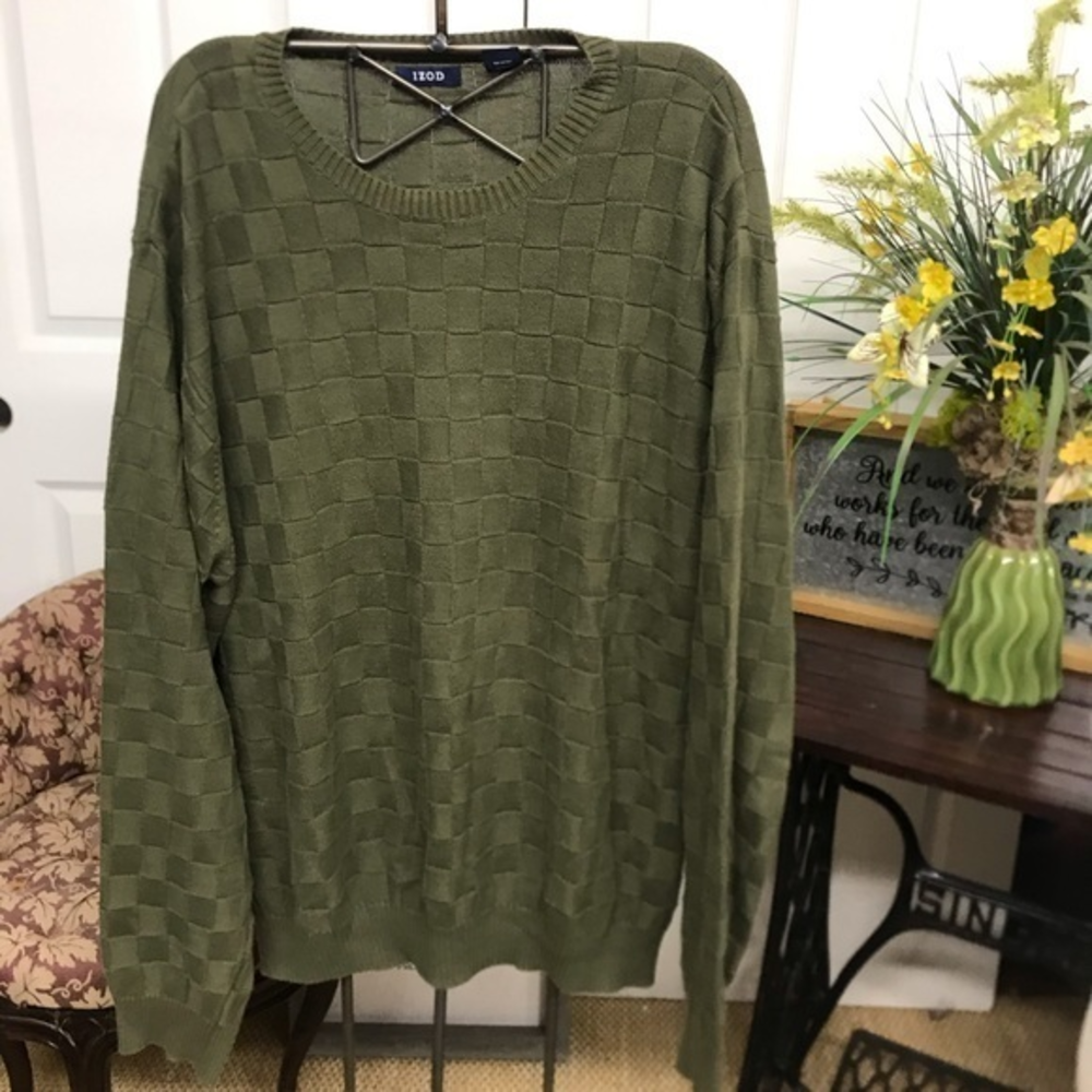 Izod Big‎ & Tall Army Green Sweater XXL/TTG